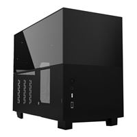 Lian Li Q58 Tempered Glass Mini-ITX Mini Tower Computer Case - Black
