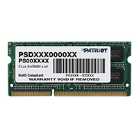 Patriot Signature Series 8GB DDR3-1600 PC3-12800 CL-11 SO-DIMM Memory PSD38G16002S