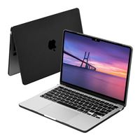 Techprotectus Hard Shell Case with Keyboard Cover for Apple 13.6&quot; MacBook Air M2 2022- Black