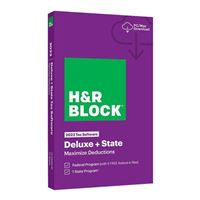 Block Financial Software H&R Block Tax Software Deluxe State 2022
