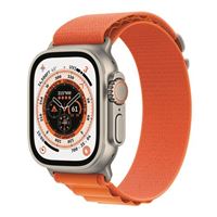 Apple Watch Ultra GPS Cellular 49mm Titanium Case (Large) - Orange Alpine Band