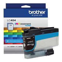 Brother LC404C Standard Yield Cyan INKvestment Tank Ink Cartridge