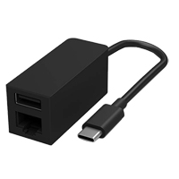 Microsoft USB 3.1 (Gen 1 Type-C) to Ethernet and USB 3.1 (Gen 1 Type-A) Adapter - Black