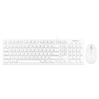 MacAlly Full-Size USB Keyboard with 3 Button USB Optical Mouse Combo for Mac