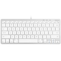 MacAlly Compact Aluminum USB Wired Keyboard - Silver