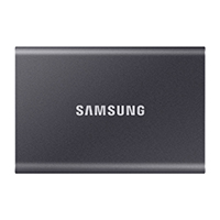 Samsung T7 Portable SSD 2TB USB 3.2 Gen 2 External Solid State Drive Up to 1050MB/s Read Speed - Gray (MU-PC2T0T/AM)