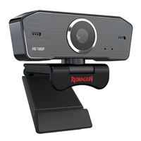 Redragon GW800-1 1080P Webcam with Built-in Dual Microphone, 360-Degree Rotation - 2.0 USB Skype Computer Web Camera - 30 FPS for Online Courses, Video Conferencing and Streaming