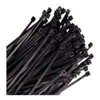 The Best Connection 8&quot; Nylon Wire Tie, 18lb Tensile Strength, 100 pack - Black