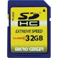 Micro Center 32GB SD Card Class 10 SDHC Flash Memory Card