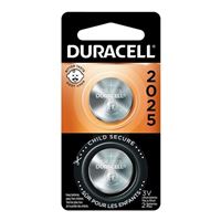 Duracell CR2025 3 Volt Lithium Coin Cell Battery - 2 Pack