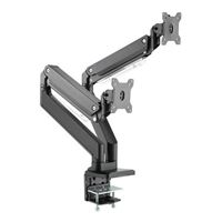 Inland LDT23-C024 Gas Spring Heavy Duty Dual Monitor Desk Mount for Monitors 17&quot;-35&quot;