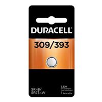 Duracell 309/ 393 1.5 Volt Silver Oxide Button Cell Battery - 1 Pack