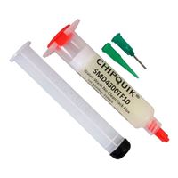 Chip Quick Tack Flux in 10cc Syringe No Clean Water Washable with Plunger and Tip