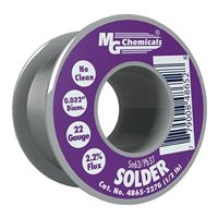 MG Chemicals Sn63 / Pb37 No Clean Leaded Solder - 0.032&quot; Spool
