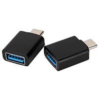Inland USB Type-C to USB Type-A Adapter 2 Pack