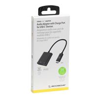 Scosche Industries USB-C TO USB-C/ 3.5MM Audio Adapter - Black