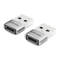 EZQuest Inc. USB-C Female to USB-A Male Mini Adapter - 2 pack