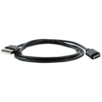 Inland USB 2.0 (Type-A) Male to USB 2.0 (Type-C) Male Cable 3.28 ft. - Black