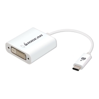 IOGear USB 3.1 (Gen 1 Type-C) Male to (DVI-I) Female Adapter 7 in. - White