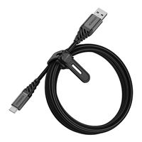 OtterBox Premium USB 2.0 (Type-C) Male to USB 2.0 (Type-A) Male Data/ Sync Cable 6.6 ft. - Black