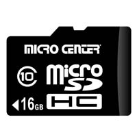Micro Center 16GB microSDHC Card Class 10 Flash Memory Card with Adapter
