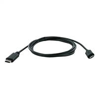 Inland USB 2.0 (Type-C) Male to Micro-USB (Type-B) Male Cable 6.56 ft. - Black