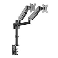 Inland LDT16-C024N Gas Spring Dual Monitor Desk Mount for Monitors 17&quot;-32&quot;