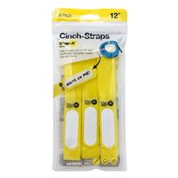 Wrap-It Cinch-Straps 12&quot; (8 Pack) - Yellow