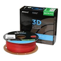 Inland 1.75mm PLA 3D Printer Filament 1kg (2.2 lbs) Cardboard Spool - Matte Brick Red