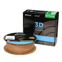 Inland 1.75mm PLA 3D Printer Filament 1kg (2.2 lbs) Cardboard Spool - Matte Wood Brown