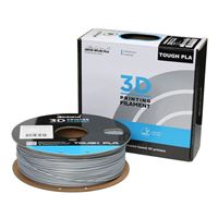 Inland 1.75mm Silver Tough PLA 3D Printer Filament - 1kg Spool (2.2 lbs)