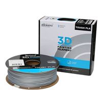 Inland 1.75mm Metallic Silver Tough PLA 3D Printer Filament - 1kg Spool (2.2 lbs)