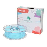 Cookiecad 1.75mm Blue Chip (Pale Blue Marble) PLA 3D Printer Filament - 1kg Spool (2.2 lbs)