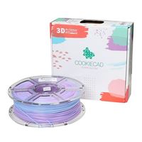 Cookiecad 1.75mm Unicorn (Rainbow Transition) PLA 3D Printer Filament - 1kg Spool (2.2 lbs)