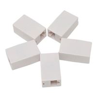 Micro Connectors Cat5e Ethernet Coupler UL Listed - White (5-Pack)