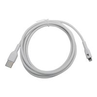 Inland BoostCharge Flex Silicone USB Type-A to Lightning Cable - White
