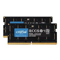 Crucial 64GB (2 x 32GB) DDR5-5600 PC5-44800 CL46 Dual Channel Laptop Memory Kit CT2K32G56C46S5 - Black