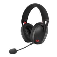 Redragon H848 Wireless Gaming Headset, Bluetooth/2.4G/Wired connection compatible, Ultra-light 180 grams design, Memory Foam Ear Pads, Detachable Microphone, Multi-Platform Headphone, Works with PC/PlayStation/Xbox/Nintendo Switch