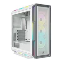 Corsair iCUE 5000T RGB Tempered Glass Mid-Tower Computer Case - White