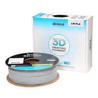 Inland 1.75mm PLA Light Weight 3D Printer Filament 0.8 kg (1.8 lbs.) Spool - Gray