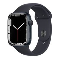 Apple Watch Series 7 GPS, 45mm Midnight Aluminum Case with Midnight Sport Band - Regular (Refurbished)