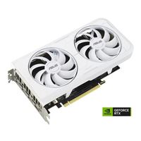 ASUS NVIDIA GeForce RTX 3060 Ti Dual White Overclocked Dual Fan 8GB GDDR6X PCIe 4.0 Graphics Card