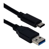 QVS USB Type-A to USB Type-C 3.2 Cable - Black