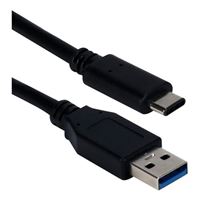 QVS USB Type-C to USB Type-A  (Black) - 3 Meters