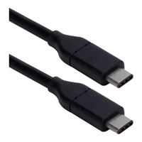 QVS USB Type-C 2.0 Sync & Charger Cable (Black) - 1 Meter