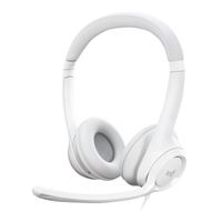 Logitech H390 USB Wired Headset - White