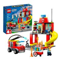 Lego Fire Station and Fire Truck 60375 (153 Pieces)