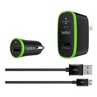 Belkin Car/ Wall Charging Kit w/ 4 ft. Micro USB Cable - Black