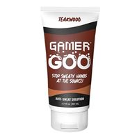 Gamer Goo Antiperspirant Dry Grip for Sweaty Hands Anti Sweat Hand Lotion Non-Sticky, Paraben Free, TSA Travel Safe, Made in USA 1.7 oz. (50mL) (Teakwood)