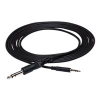 Hosa Technology Stereo Mini Male to Stereo 1/4&quot; Male Cable - 10 ft.